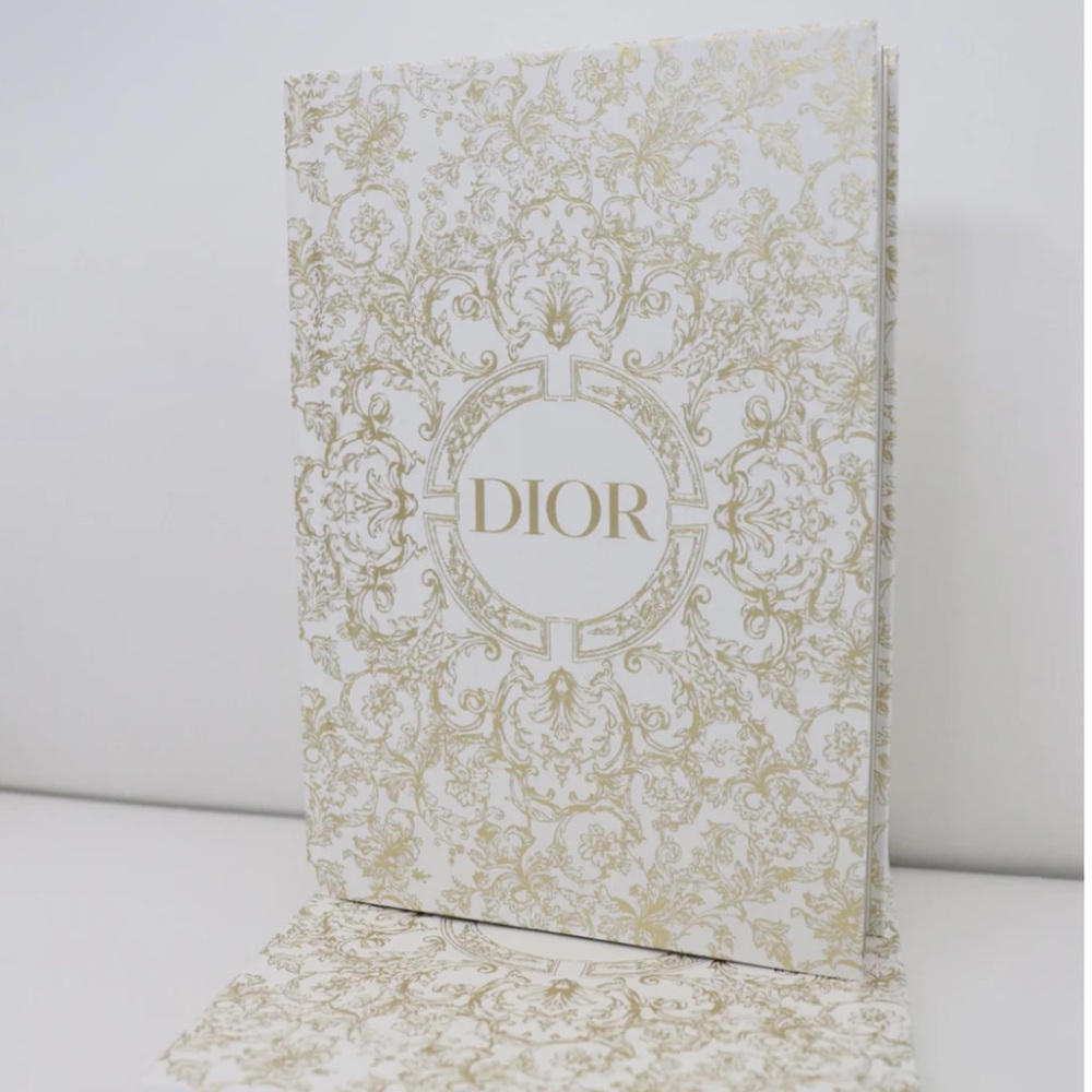 Dior Carnet Premium Holiday 2023 Gold & White Decorative Notebook New